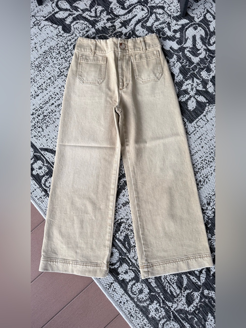 Anthropologie Maeve The Colette Tan Wide Leg Pants Size 28